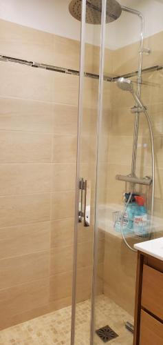 LE CAPITOLE Vue mer Studio cabine 27m2 les pieds dans leau 2 adultes 2 enfants clim et garage