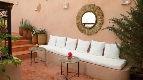 Χώρος καθιστικού στο Le RIAD Paradis Secret