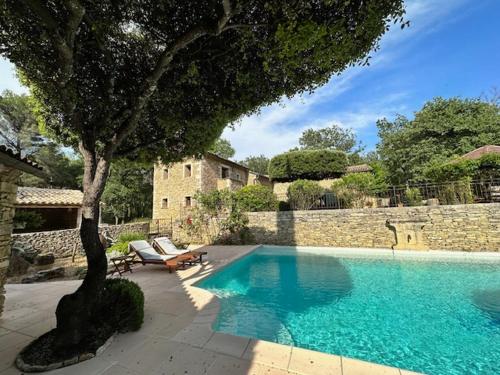 Πισίνα στο ή κοντά στο Le Mas de la Pinède