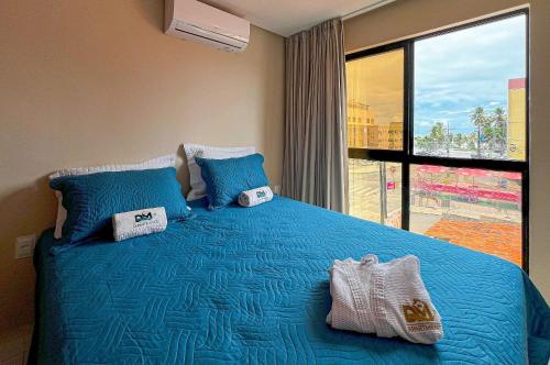 Postel nebo postele na pokoji v ubytování Duplex Melhor Localização do Bessa 200m Praia