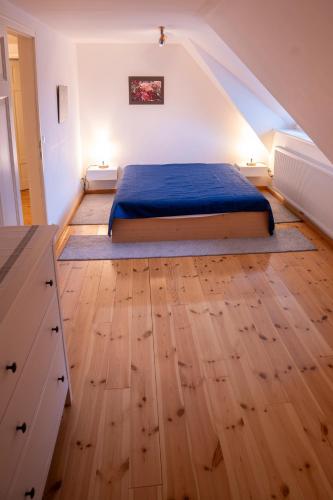 Katil atau katil-katil dalam bilik di Ferienwohnung Techin am Schaalsee