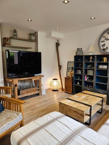 TV a/nebo společenská místnost v ubytování La Berne'rit