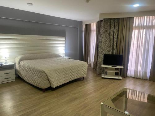 Televisyen dan/atau pusat hiburan di Hotel Howard Johnson Rosario