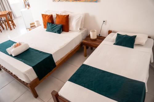 Cama o camas de una habitación en Pousada Enero