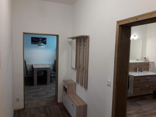 Koupelna v ubytování Ferienwohnung Funke F2 für Monteure