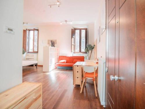 Ένα ή περισσότερα κρεβάτια σε δωμάτιο στο casa nel centro storico viterbo fornito di tutto