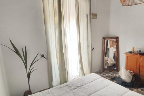 Katil atau katil-katil dalam bilik di Charming apartment in Arcos de la Frontera, 70 m² with balcony