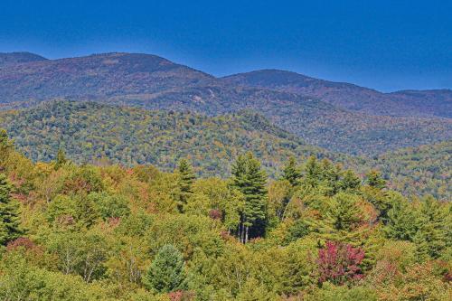 a view of a forest with mountains in the background at Locke Mountain A6 in Newry