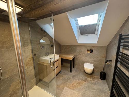 Kúpeľňa v ubytovaní UNTERBERG Apartment