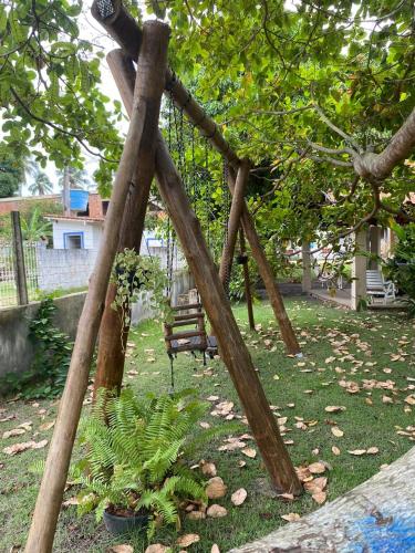 Taman di luar Casa de Japaratinga