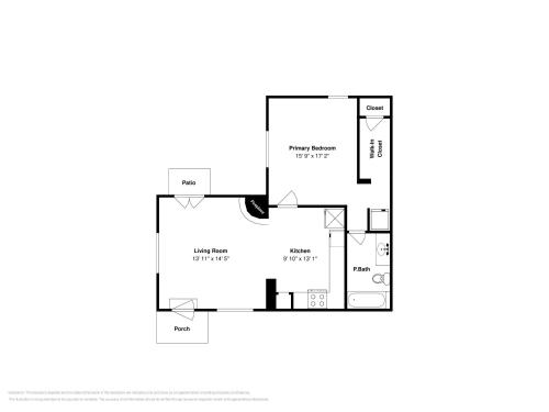 a floor plan of a house at Casita Don Manuel in Santa Fe