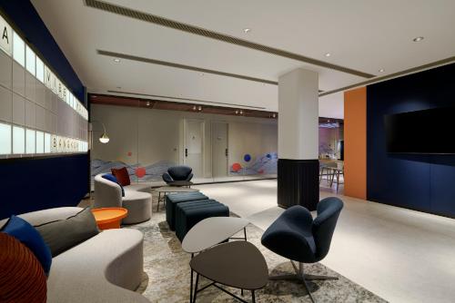 Χώρος καθιστικού στο Riva Vibe Hotel Bangkok by PCL