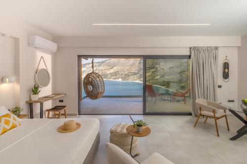 Nespecifikovaný výhled na hory nebo výhled na hory při pohledu z apartmánu