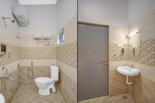 Koupelna v ubytování Hotel Sadha Siva