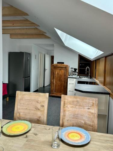 Η κουζίνα ή μικρή κουζίνα στο Chalet zur Eselei