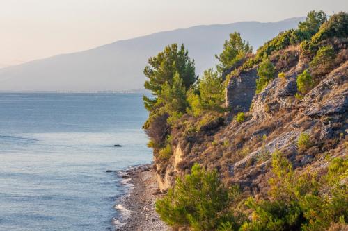 a view of the ocean from the shoreline at Akrotiri Olympus Luxury Suites - Adults Only in Plaka Litochorou