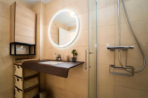 Et badeværelse på BM5J, Big duplex penthouse with two terraces