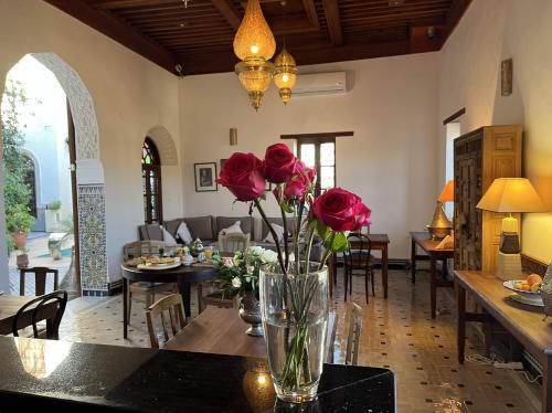 Χώρος καθιστικού στο Riad Hanael Garden & Spa