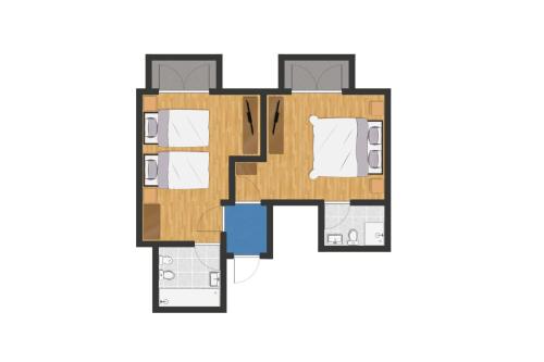 Hotel Continental - Tonelli Hotelsの見取り図または間取り図