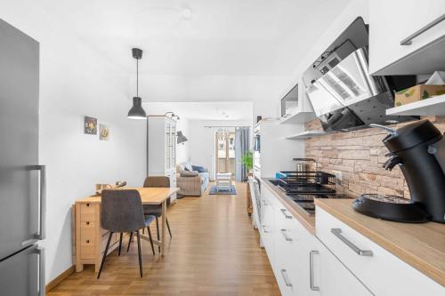 Dapur atau dapur kecil di OTTOs Altstadtwohnung
