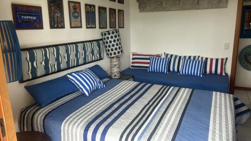 Cama o camas de una habitación en Cond Solar Lagoa dos Passaros