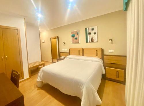 Ένα ή περισσότερα κρεβάτια σε δωμάτιο στο Hotel Spa Galatea