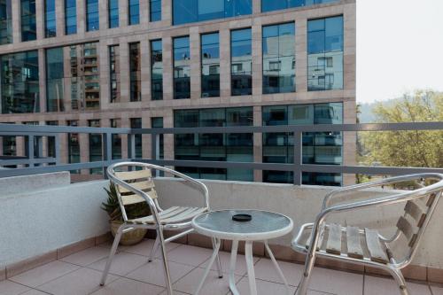Balkón nebo terasa v ubytování Tempo Rent Apart Hotel