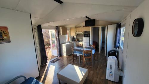 Χώρος καθιστικού στο Mobil Chalet