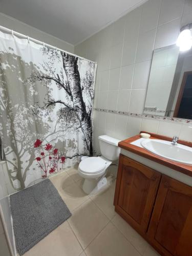 Koupelna v ubytování Acogedor Departamento en Zona Lacustre