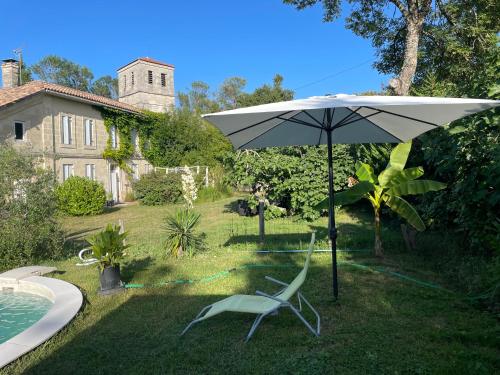 Gîte 2 à 6 personnes près de St EMILION à la campagne, wifi, Clim, piscine