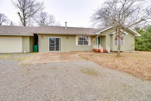 a house with a driveway in front of it at Less Than 1 Mi to Bull Shoals Lake The Blue Quill in Bull Shoals