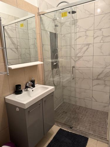 Koupelna v ubytování Appartement moderne