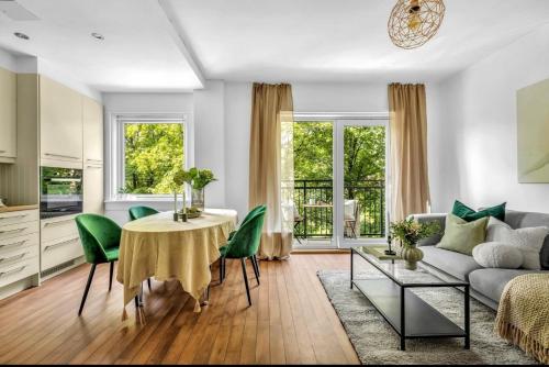 Χώρος καθιστικού στο Beautiful apartment at Frogner Oslo