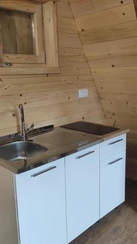 Η κουζίνα ή μικρή κουζίνα στο Mountain Soul Apartments Žabljak! Self Check In