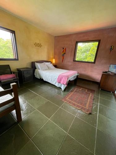 Postel nebo postele na pokoji v ubytování Pousada e Restaurante Refúgio Dinamarca