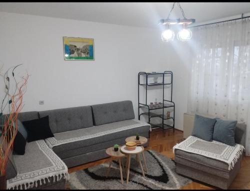 Χώρος καθιστικού στο Apartman Petra