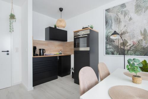 Kuchyň nebo kuchyňský kout v ubytování Apartment Stockholm