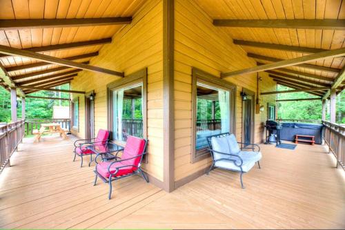 Balkón nebo terasa v ubytování Chalet Ruby Rouge