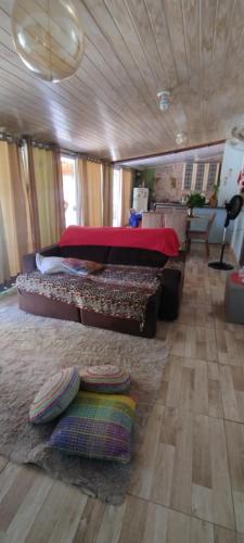 Postel nebo postele na pokoji v ubytování Casa em Matinhos Balneário Riviera