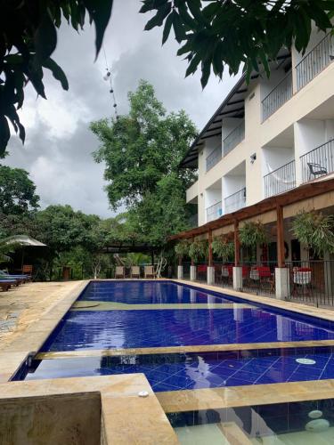Bazén v ubytování Hotel el Ancla Campestre nebo v jeho okolí