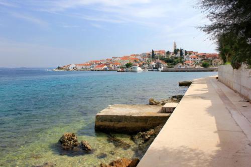 a view of a body of water with a city at Secluded holiday house Kali, Ugljan - 23713 in Kali