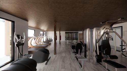 Fitness centrum a/nebo fitness zařízení v ubytování The Sylvan Lodge at Snake River Sporting Club