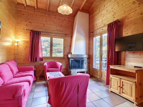 Demi-chalet à La Clusaz, 6 pers, cheminée, parking, wifi - FR-1-818-100