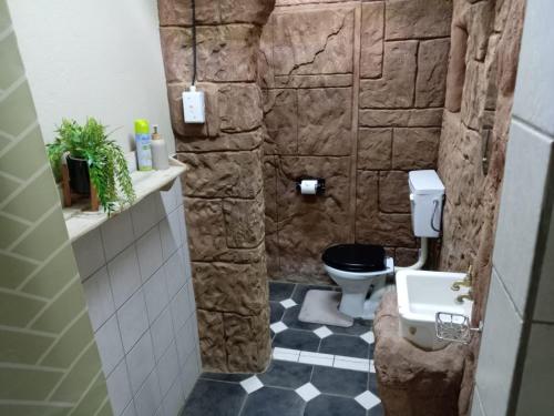 Koupelna v ubytování La Mathil
