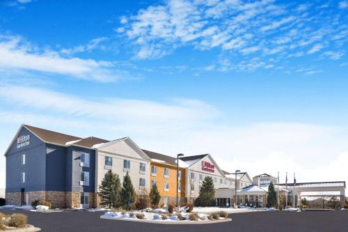 a rendering of the exterior of a hotel at Hilton Garden Inn Colorado Springs Airport in Colorado Springs