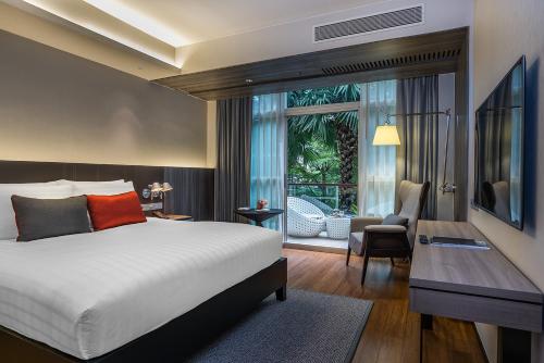 Katil atau katil-katil dalam bilik di Pullman Bangkok King Power