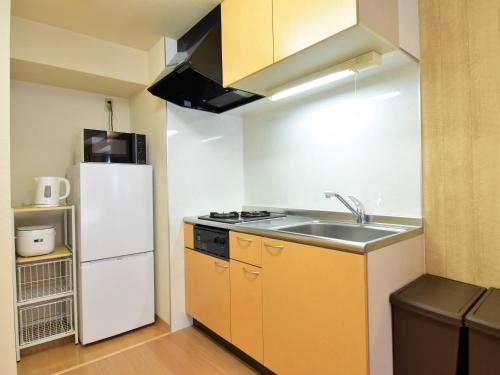 Una cocina o zona de cocina en Alphabed福山西桜町