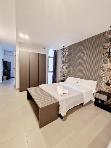 Katil atau katil-katil dalam bilik di Marebed Apartments & Rooms