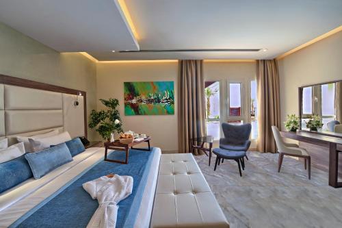 Coin salon dans l'établissement Simaisma A Murwab Resort