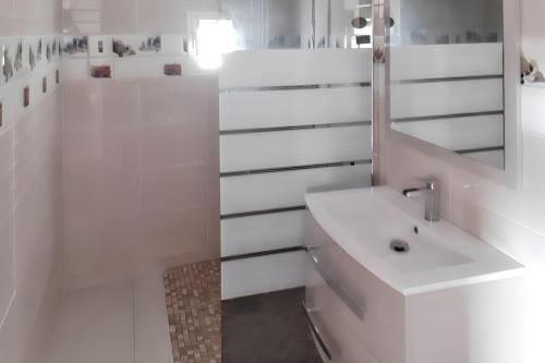 Koupelna v ubytování Appartement vue mer au Tampon - 51 m² - Terrasse